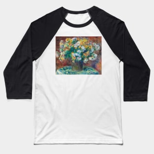 Chrysanthemums by Auguste Renoir Baseball T-Shirt